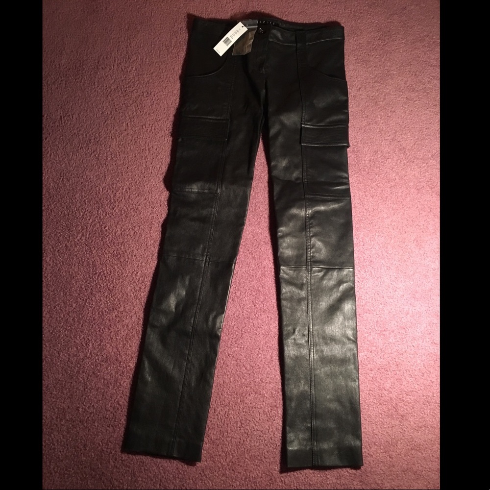Theory Genuine Leather Pants